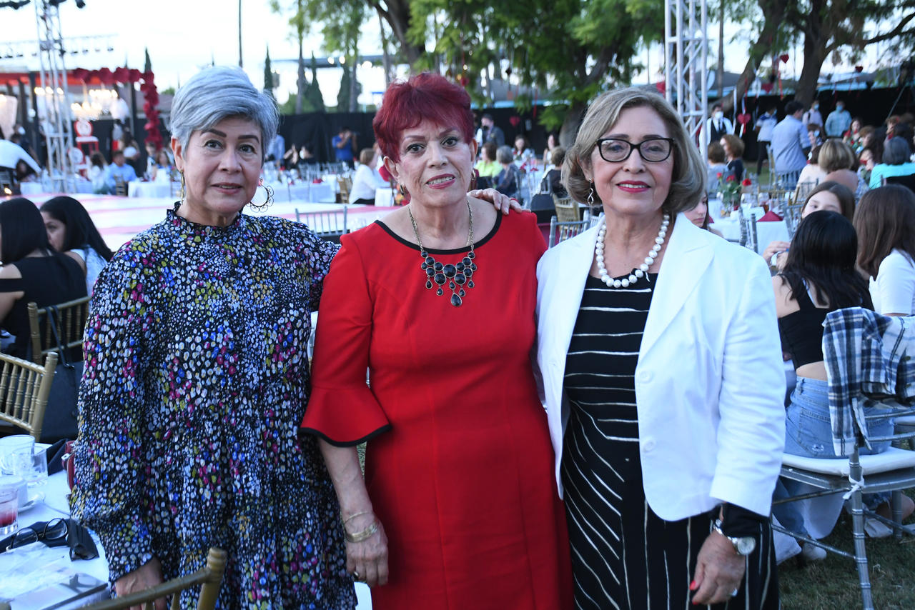 Olivia Alvarado, Magdalena Gándara y Rosy de Mora (EL SIGLO DE TORREÓN/FERNANDO COMPEÁN) 
