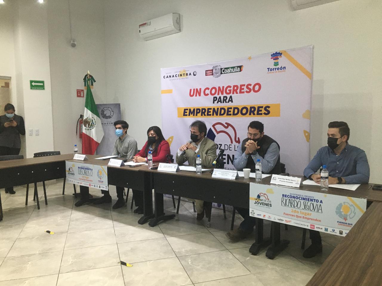 Canacintra premia a jóvenes emprendedores de Torreón. Noticias en tiempo real