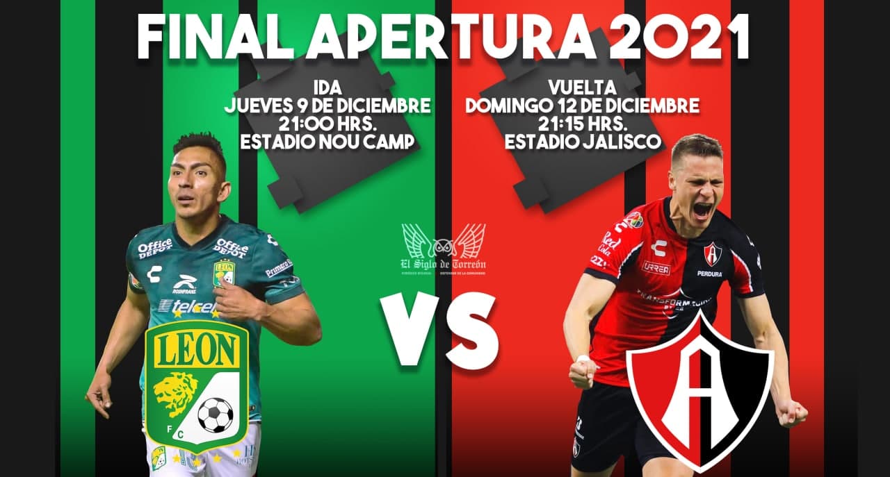 Definen horarios para la Gran Final Apertura 2021 entre Atlas y León. Noticias en tiempo real