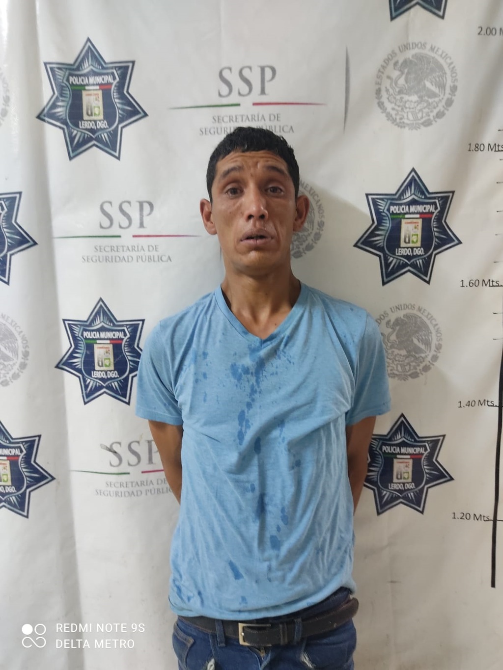 Detienen a hombre agresivo en Centro de Lerdo