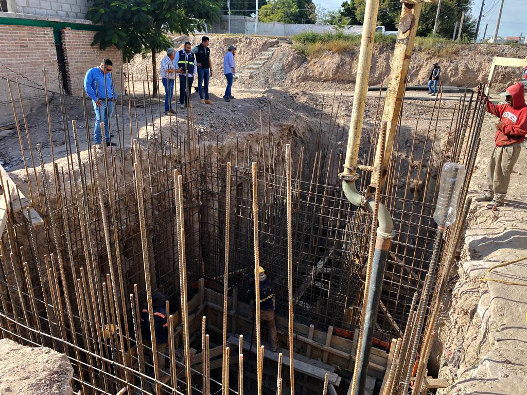 En un 75 %, avance en cárcamo de bombeo en Lerdo