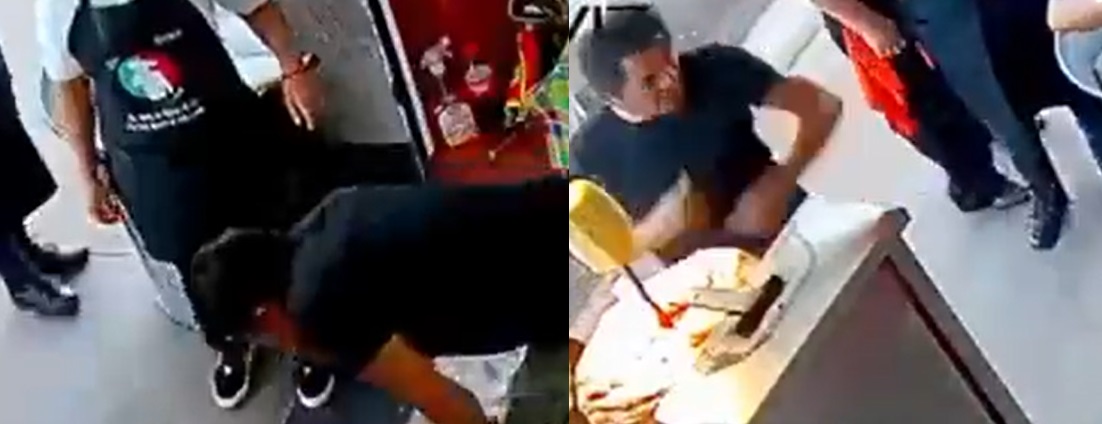 VIDEO: Taquero salva la vida de cliente que se ahogaba al comer 