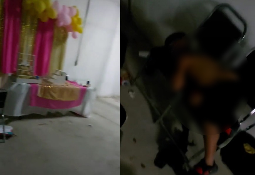 VIDEO: Padres asisten a una fiesta y olvidan a su hijo dormido en unas sillas 