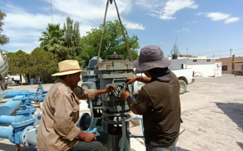 Reparan equipos de rebombeo del tanque Aguas Claras en San Pedro