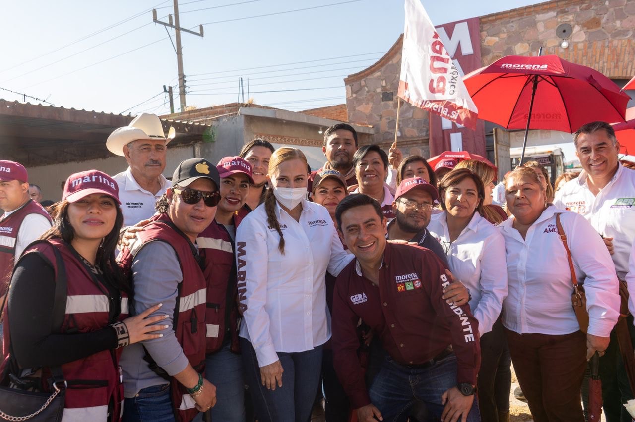Marina Vitela recibe apoyo de habitantes de Guadalupe Victoria