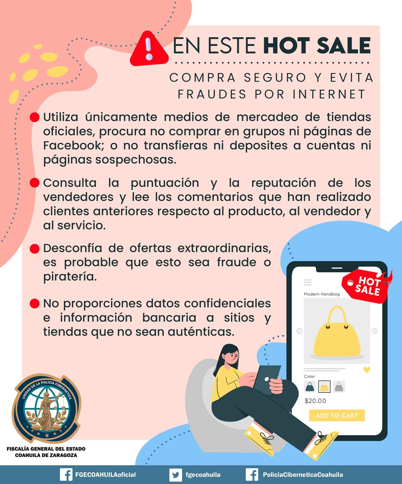Policía Cibernética emite recomendaciones para evitar fraudes por Hot Sale