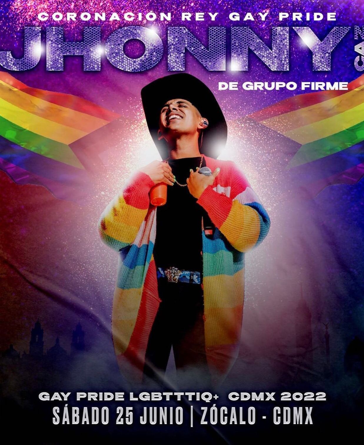 Jhonny Caz orgulloso de ser el rey del movimiento Gay Pride LGBTIQ