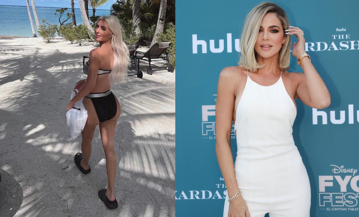 ¿Una nueva moda? Kim y Khloé Kardashian aparecen sin implantes . Noticias en tiempo real