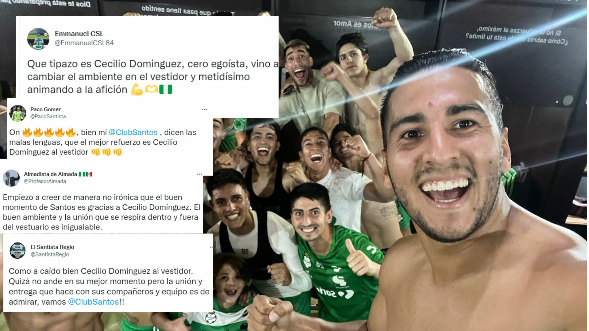 Afición destaca lo bien que ha caído Cecilio Domínguez al vestidor de Santos Laguna. Noticias en tiempo real