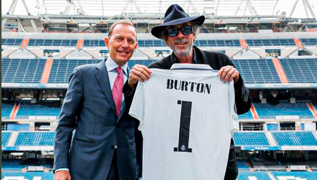 ¿Qué hacía Tim Burton en el estadio del Real Madrid?. Noticias en tiempo real