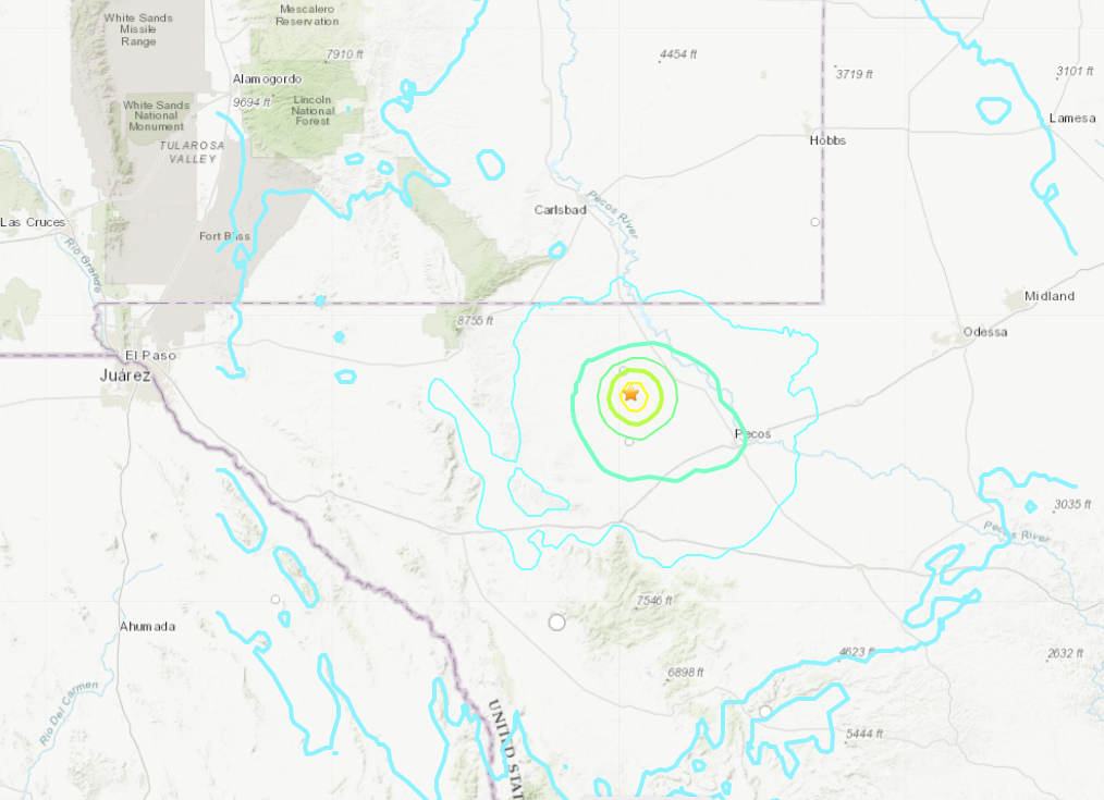 Se registra sismo de magnitud 5.3 en Texas y se siente en Ciudad Juárez. Noticias en tiempo real