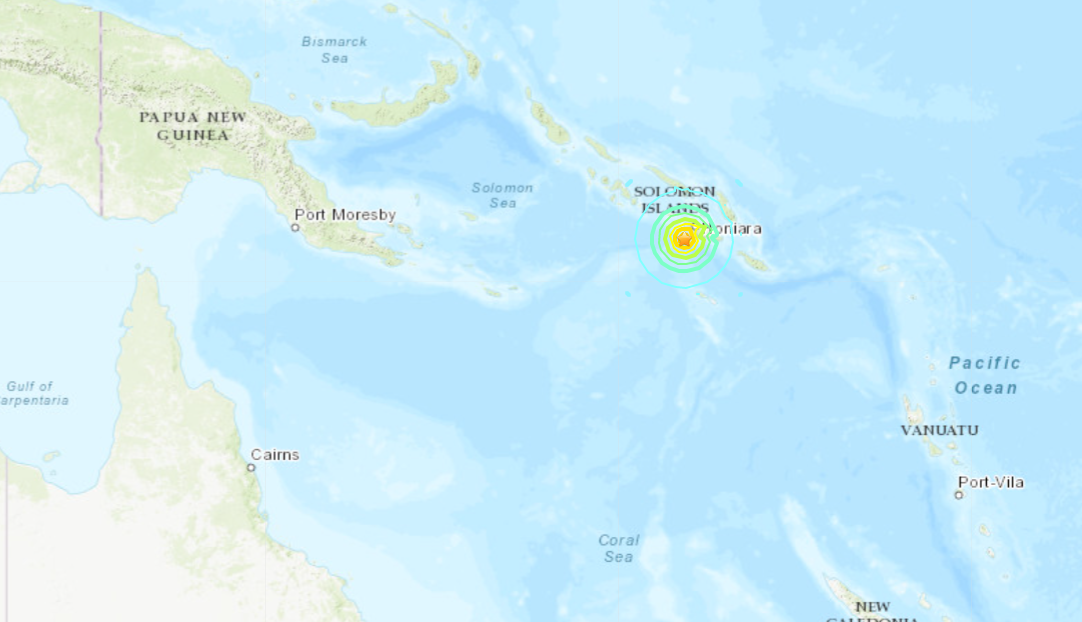 Sismo de magnitud 7 azota cerca de Islas Salomón, activa alerta de tsunami. Noticias en tiempo real