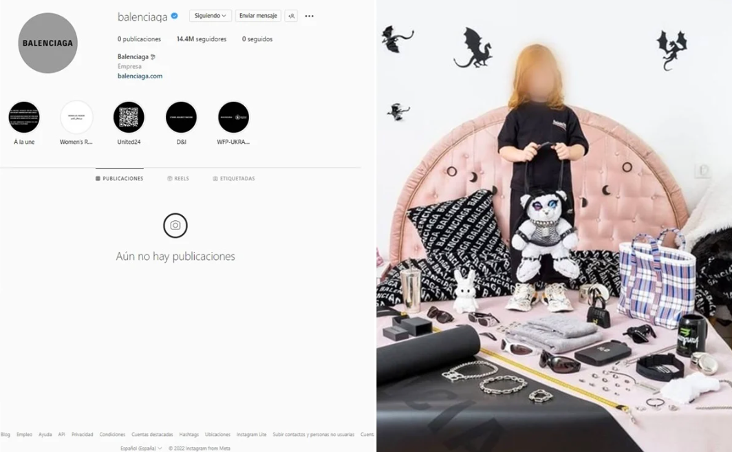 Marca Balenciaga elimina publicaciones de Instagram tras utilizar niñas en publicidad. Noticias en tiempo real