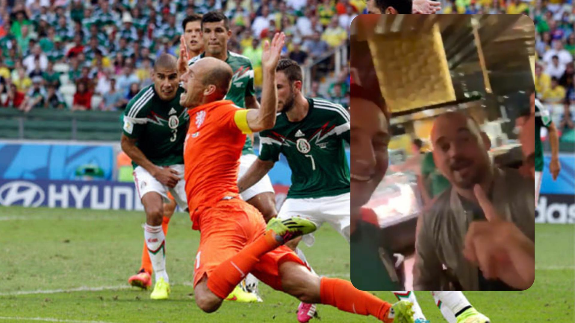 Wesley Sneijder le admite a los mexicanos que lo de Arjen Robben \'no era penal\'. Noticias en tiempo real