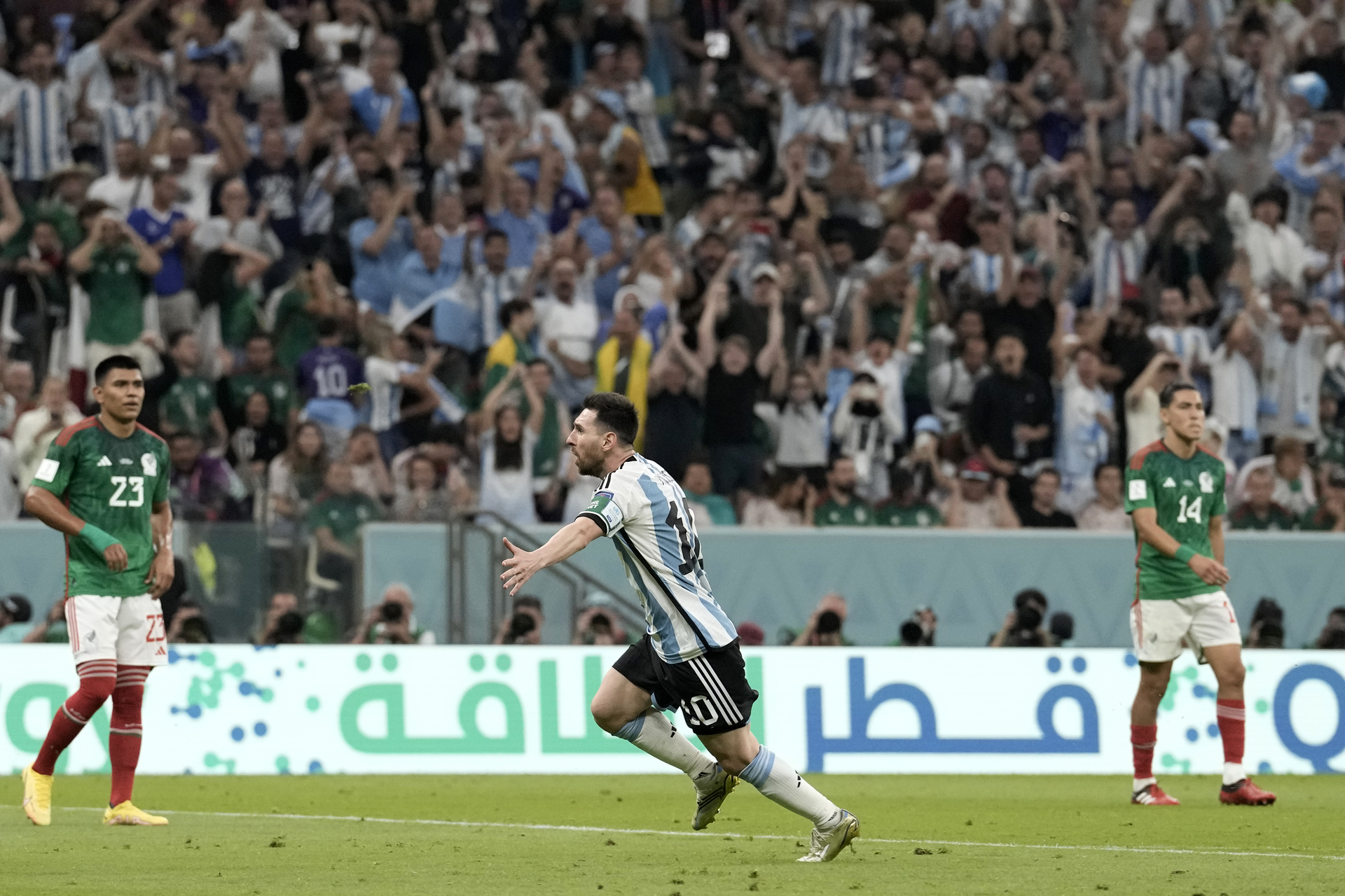 Messi se convierte en el jugador argentino con más partidos en Copas del Mundo . Noticias en tiempo real