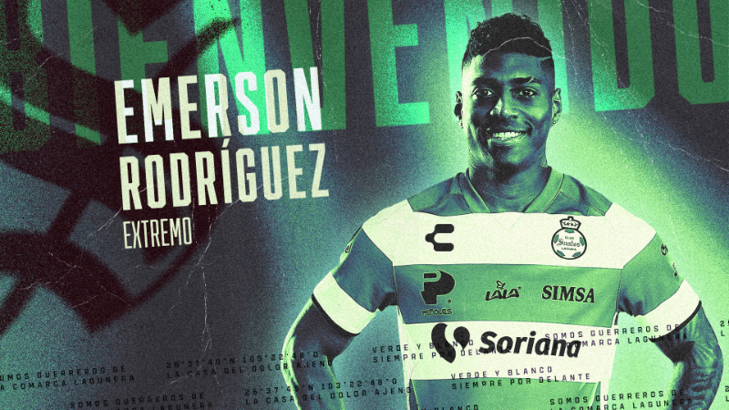 Santos anuncia oficialmente la llegada de Emerson Rodríguez . Noticias en tiempo real