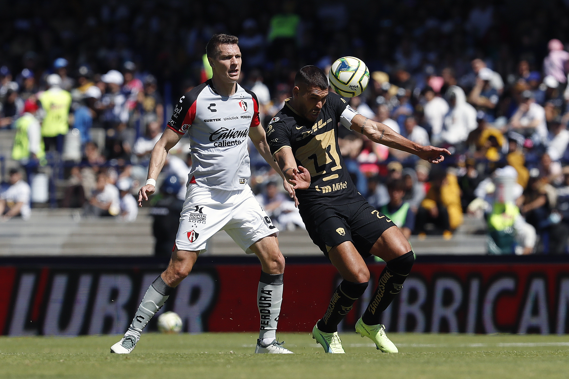 Atlas rescata el empate 2-2 ante Pumas en su visita al Estadio Olímpico Universitario . Noticias en tiempo real