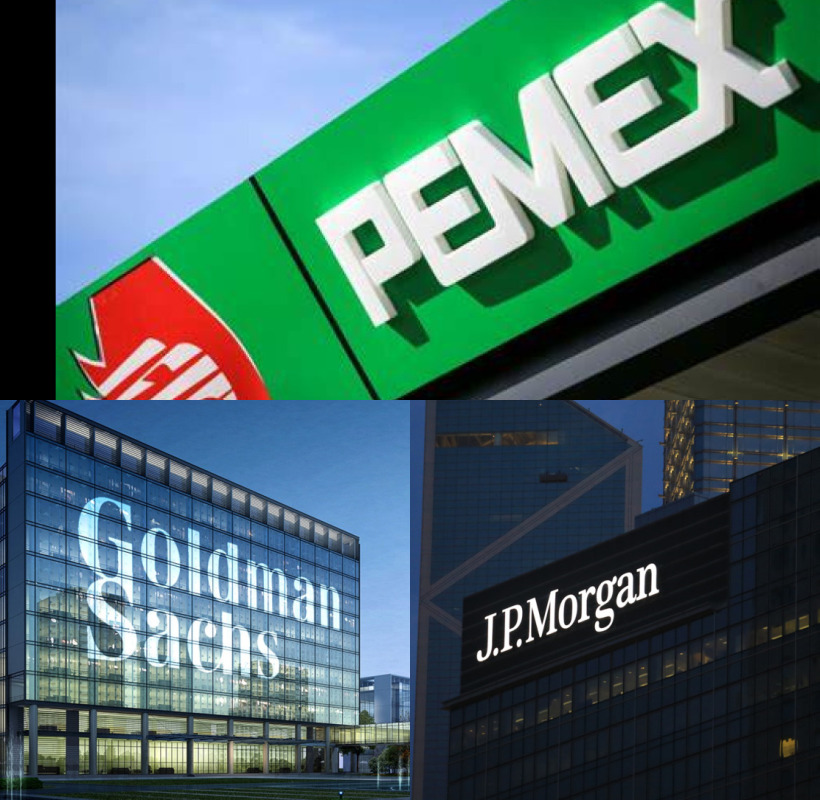 Pemex busca mil millones de dólares de financiamiento con Goldman Sachs y JP Morgan Chase. Noticias en tiempo real