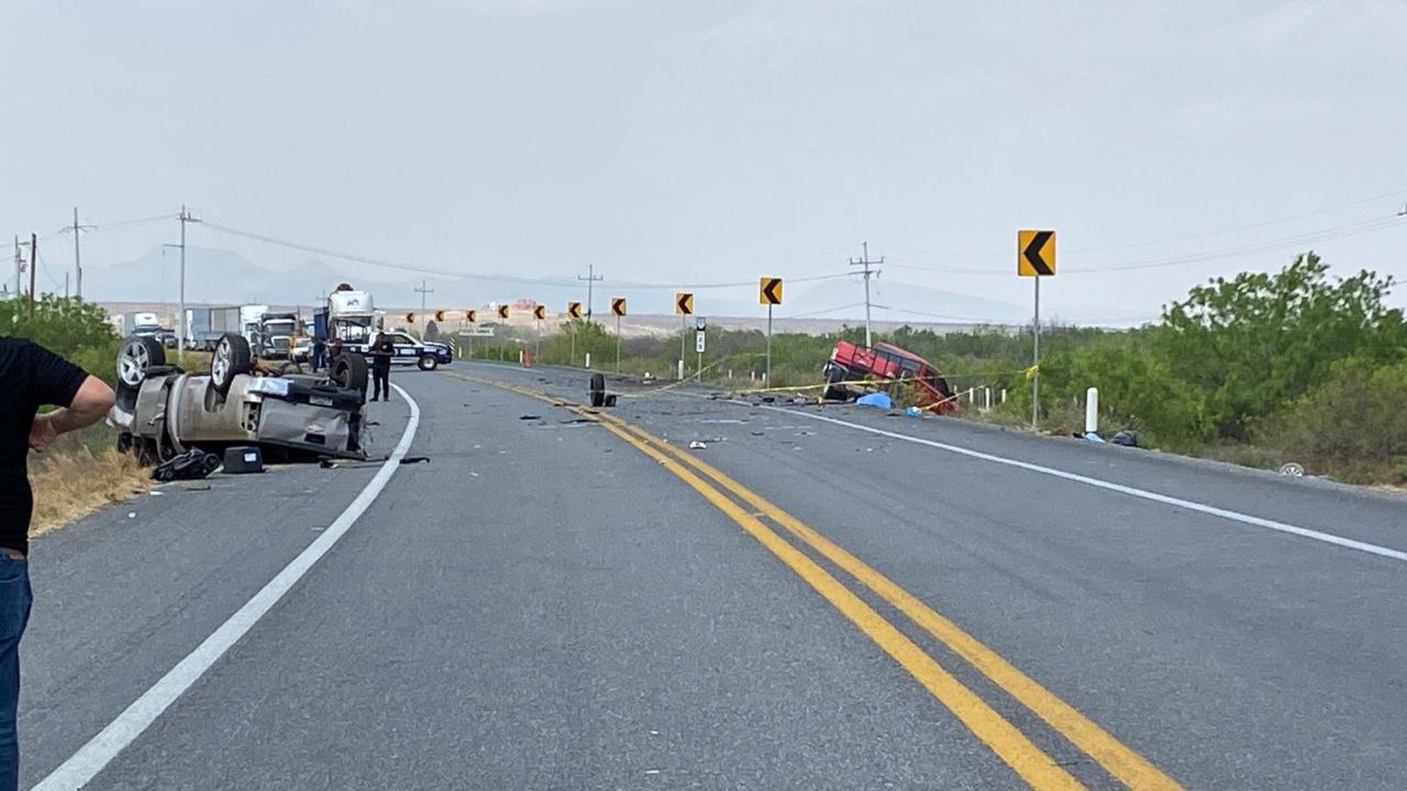 Una persona sin vida y ocho heridos tras accidente en la carretera Saltillo-Monclova. Noticias en tiempo real