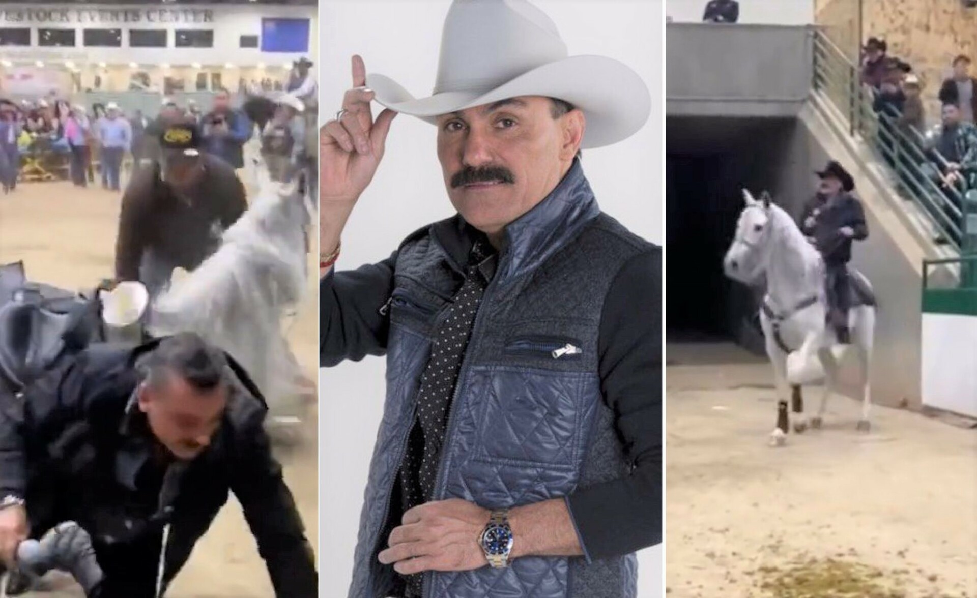VIDEO: \'El Chapo de Sinaloa\' sufre fuerte caída de un caballo y en redes priorizan al animal. Noticias en tiempo real