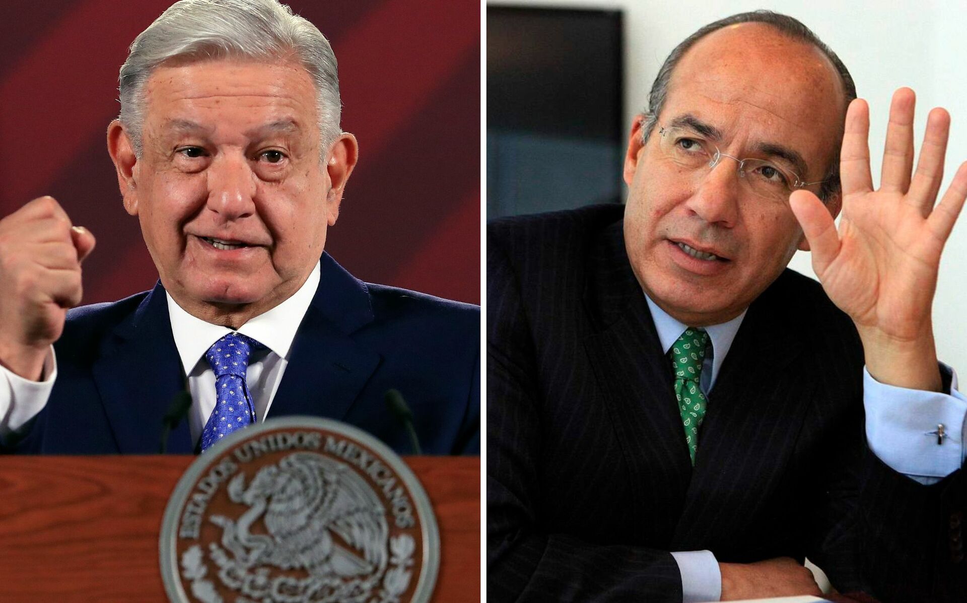 AMLO invita a Felipe Calderón a defender a Genaro García Luna ante la Fiscalía de EUA. Noticias en tiempo real