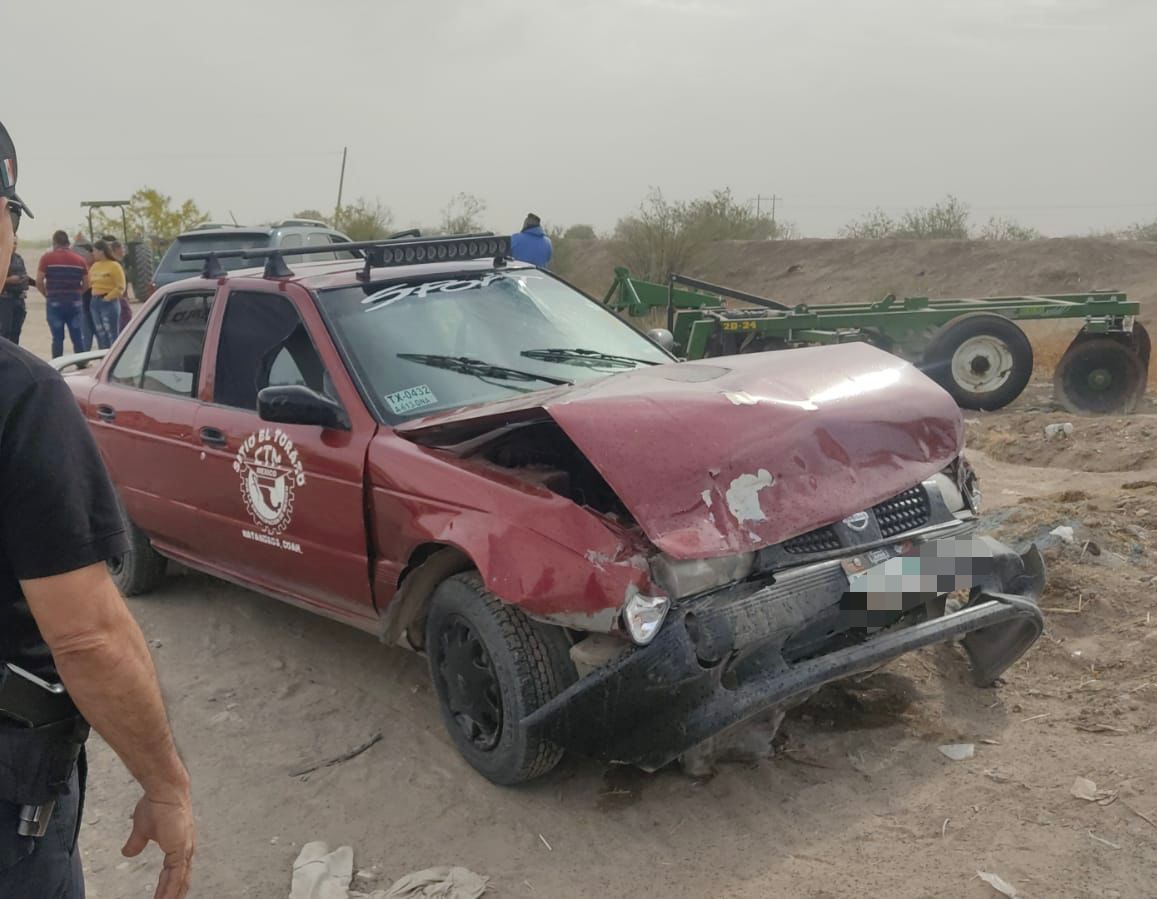 Taxista resulta lesionado en accidente en Matamoros . Noticias en tiempo real