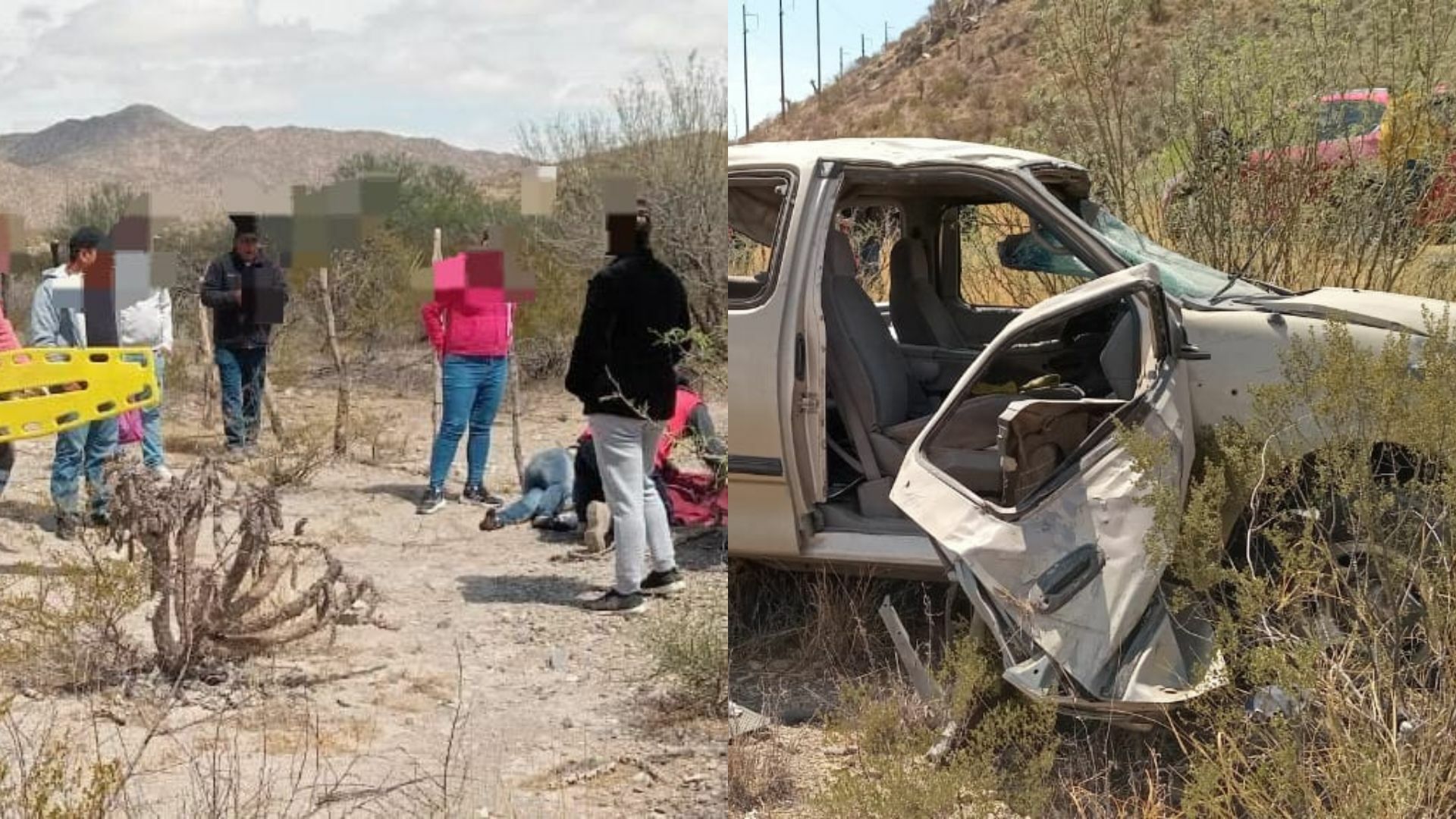 Vuelca camioneta con familia a bordo en Mapimí; hay tres lesionados. Noticias en tiempo real