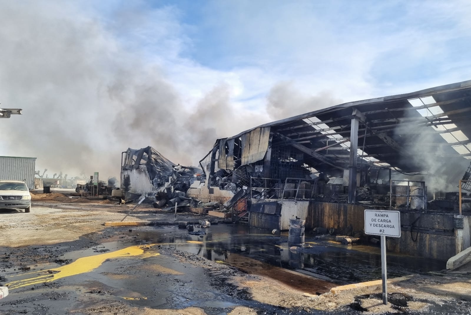 Se registró fuerte incendio en el CIMARI en Ramos Arizpe. Noticias en tiempo real