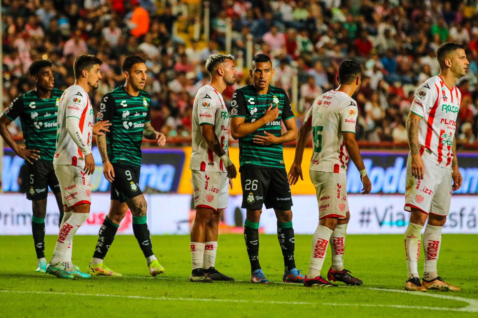 Santos Laguna empata frente al Necaxa. Noticias en tiempo real