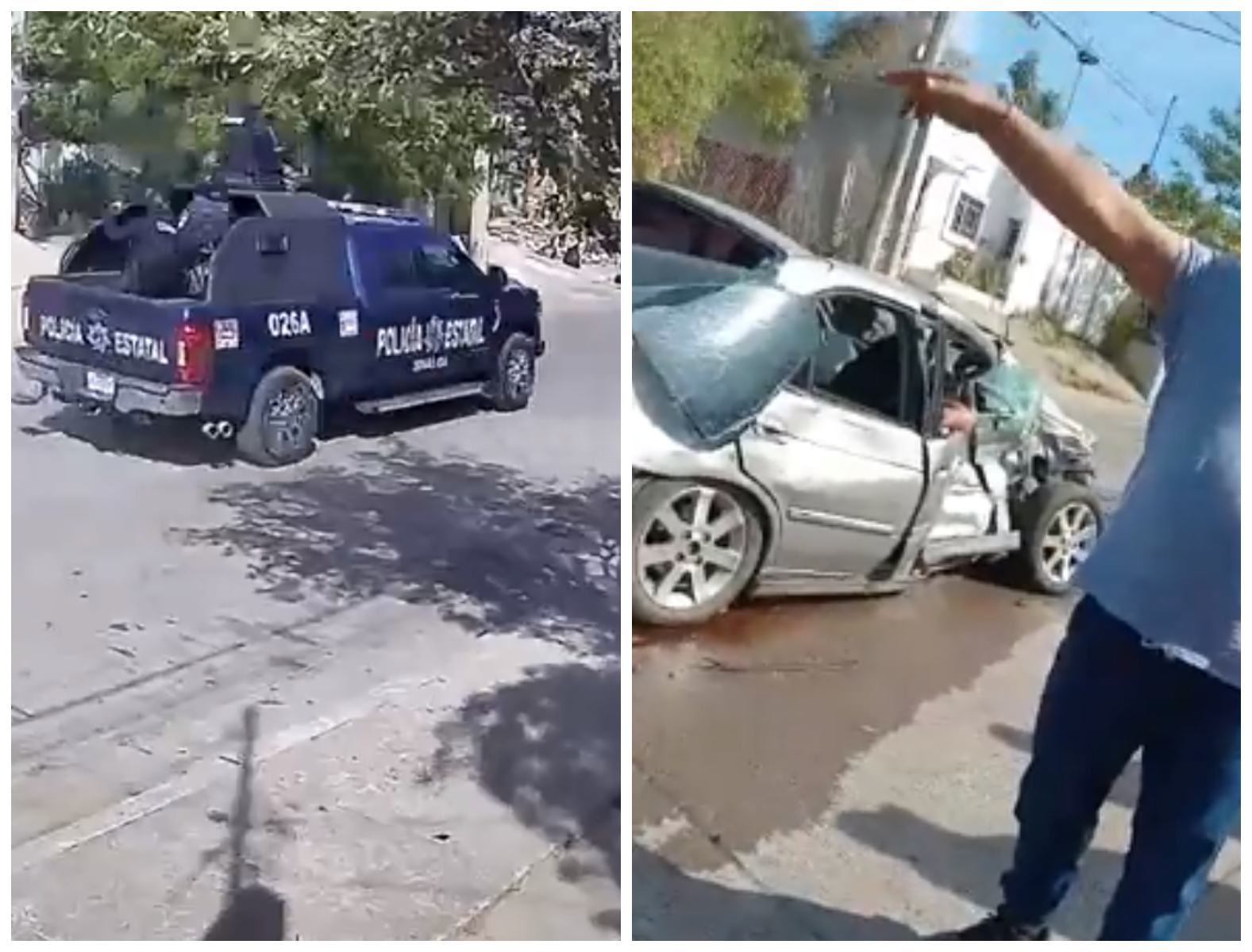 VIDEO: Perscución deja 7 heridos de gravedad en Culiacán, Sinaloa. Noticias en tiempo real