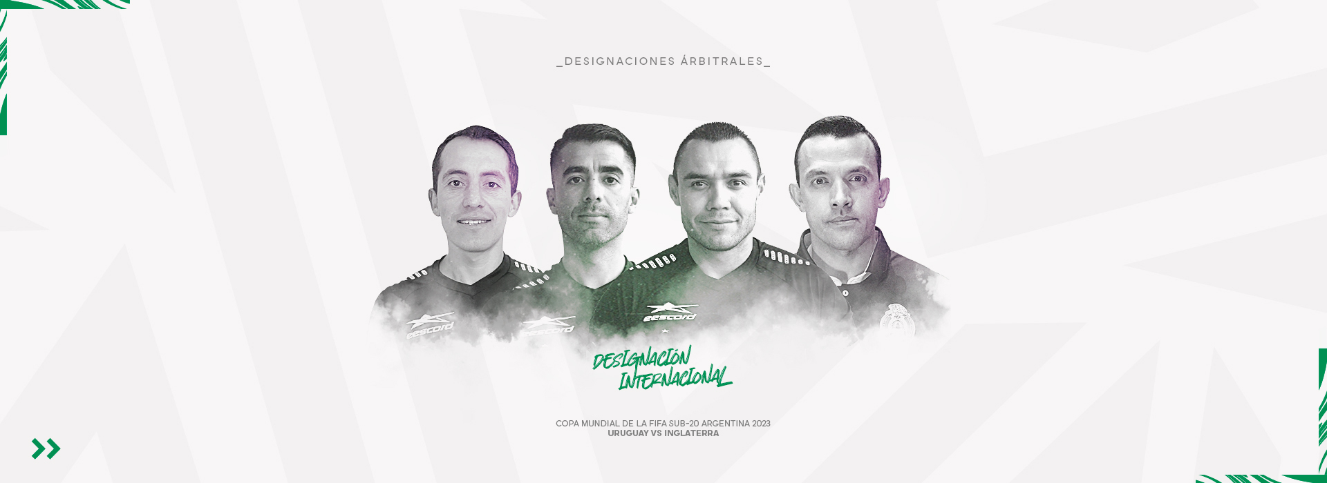 Nueva designación para árbitros mexicanos en la Copa Mundial Sub-20 de la FIFA Argentina 2023. Noticias en tiempo real