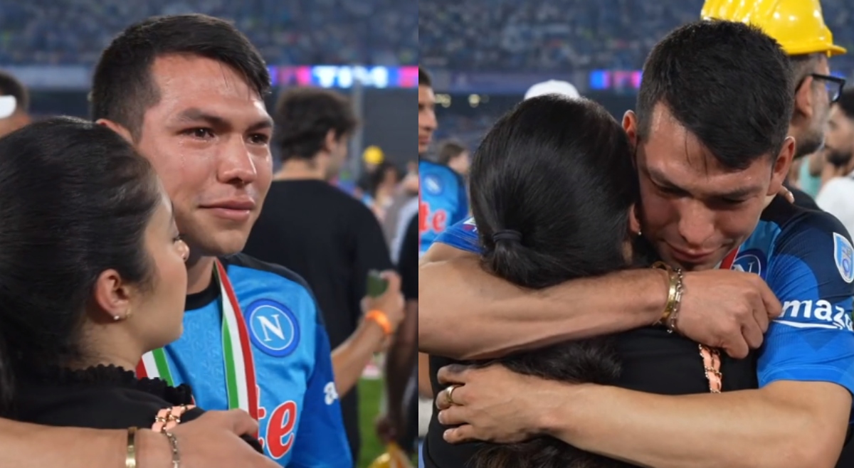 \'Chucky\' Lozano no se contiene y llora tras recibir su medalla de campeón de Italia. Noticias en tiempo real