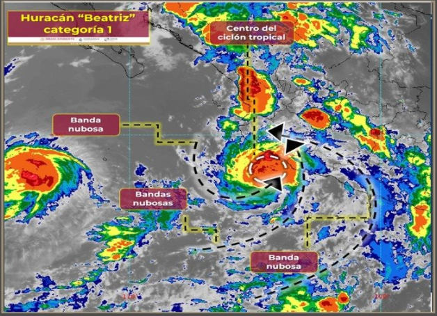 Despliegan planes DN-III y Marina por huracán Beatriz. Noticias en tiempo real