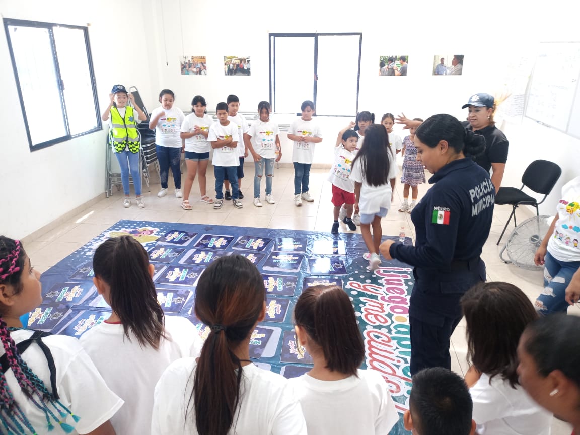 Policía Municipal de Ramos Arizpe imparte clases de prevención a menores en Curso de Verano 2023. Noticias en tiempo real