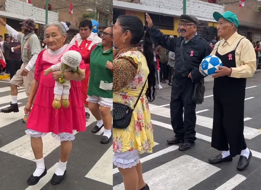 Abuelitos protagonizan desfile vestidos como personajes de El Chavo del 8 . Noticias en tiempo real