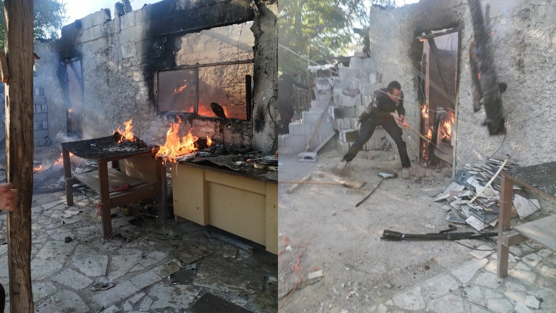 Cuarto se consume por el fuego tras haber dejado la estufa prendida en Gómez Palacio. Noticias en tiempo real