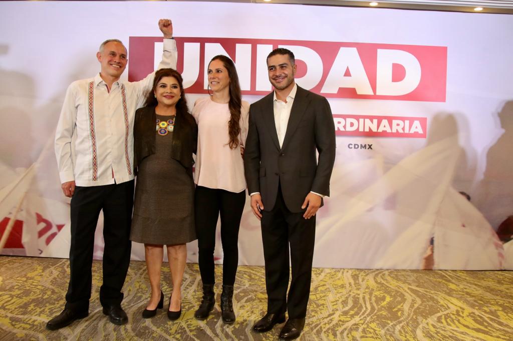 Presenta Morena a los cuatro aspirantes a la candidatura por el Gobierno de la Ciudad de México. Noticias en tiempo real