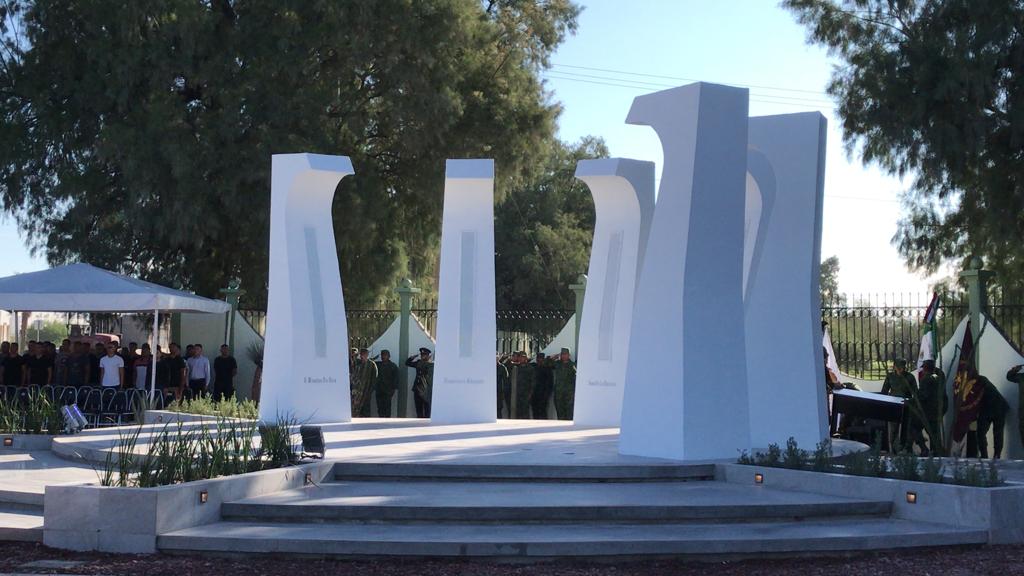 Inauguran monumento a los Niños Héroes en Campo Militar de Torreón. Noticias en tiempo real