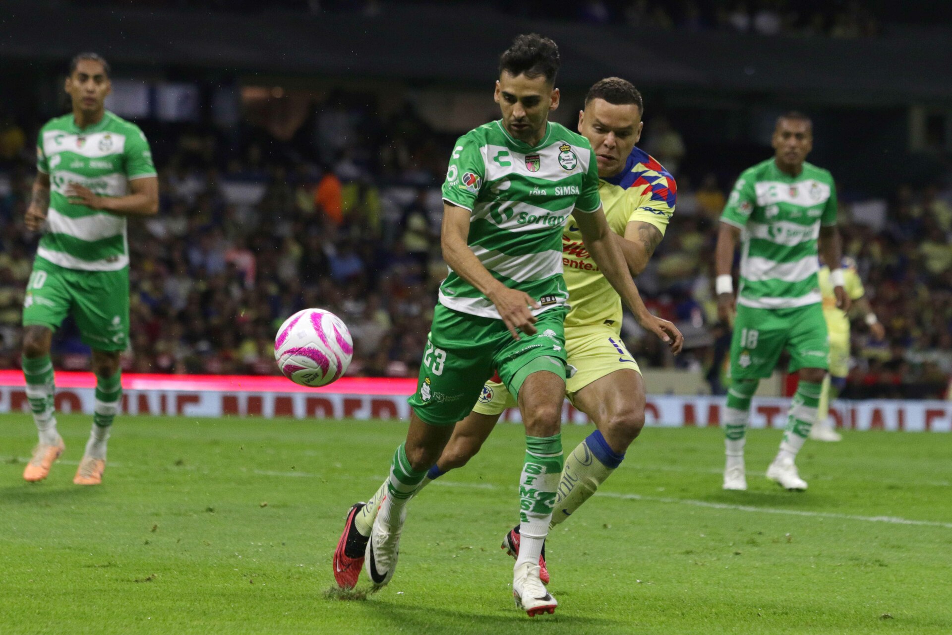 Santos Laguna cae ante América en el Azteca. Noticias en tiempo real
