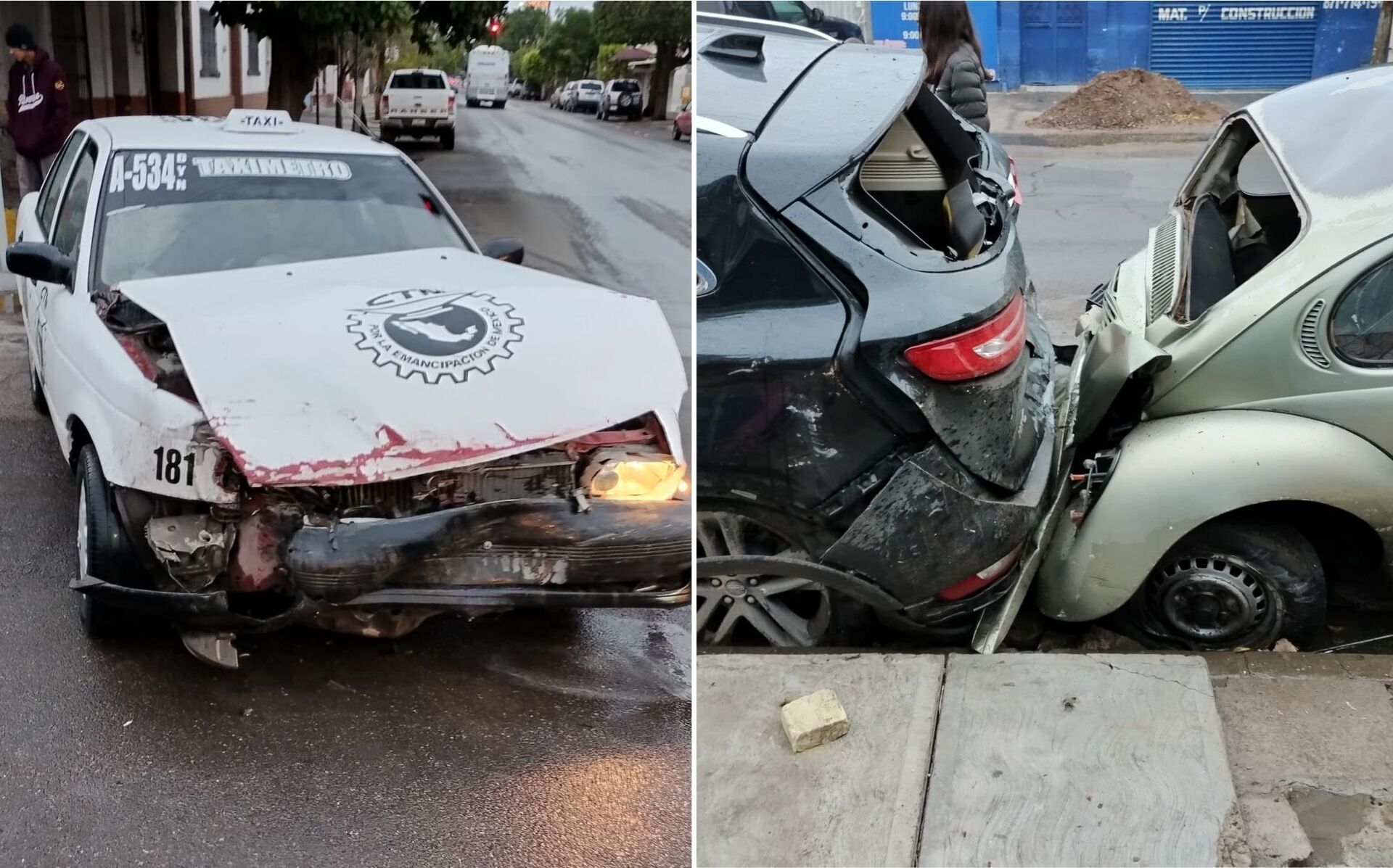 Aparatoso accidente múltiple en Gómez Palacio deja daños en cinco vehículos. Noticias en tiempo real