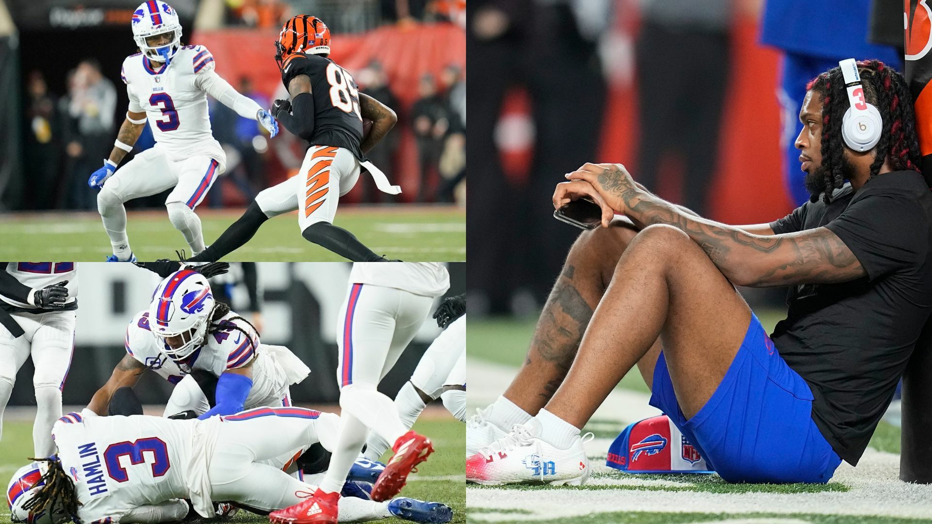 Damar Hamlin regresa al campo de Cincinnati, donde sufrió un paro cardíaco hace 11 meses. Noticias en tiempo real