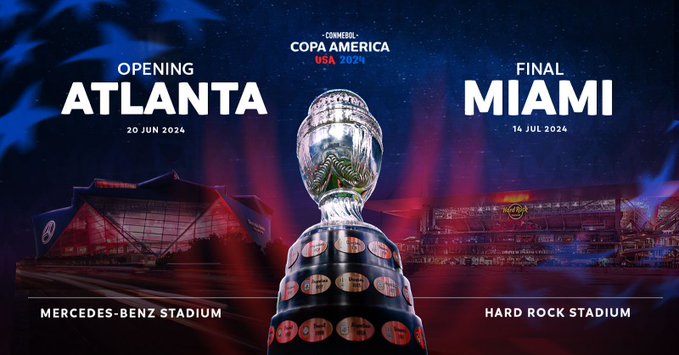 Conmebol anuncia las sedes de los partidos de apertura y final de la Copa América 2024. Noticias en tiempo real