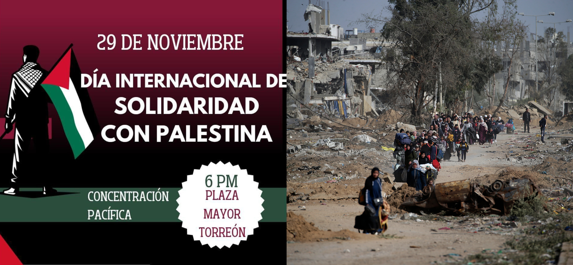 Invitan a concentración pacífica en Plaza Mayor en solidaridad con Palestina. Noticias en tiempo real