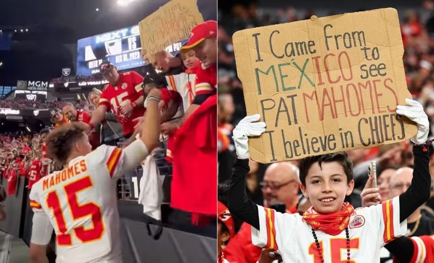 Patrick Mahomes sorprende a pequeño fan mexicano con regalo . Noticias en tiempo real