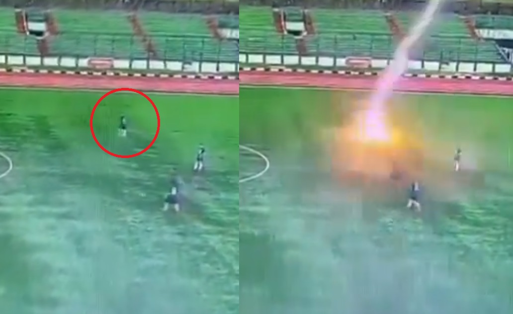 Futbolista muere al ser impactado por un rayo en pleno partido . Noticias en tiempo real