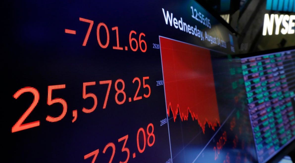 Wall Street cierra en rojo y el Dow Jones baja un 1 %. Noticias en tiempo real