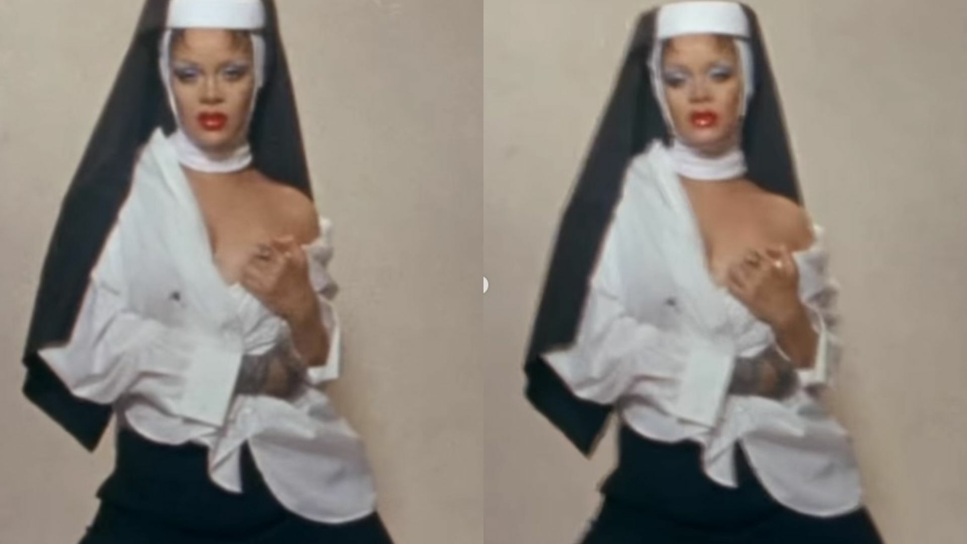 Rihanna desata polémica en redes tras aparecer como atrevida monja. Noticias en tiempo real