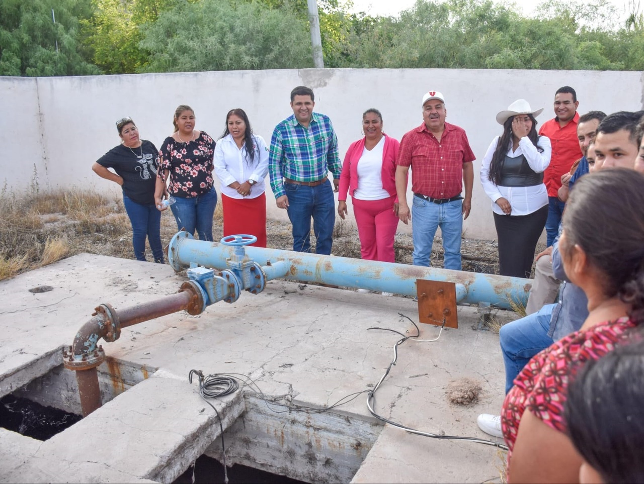 Supervisan obra de cárcamo en ejido La Luz. Noticias en tiempo real