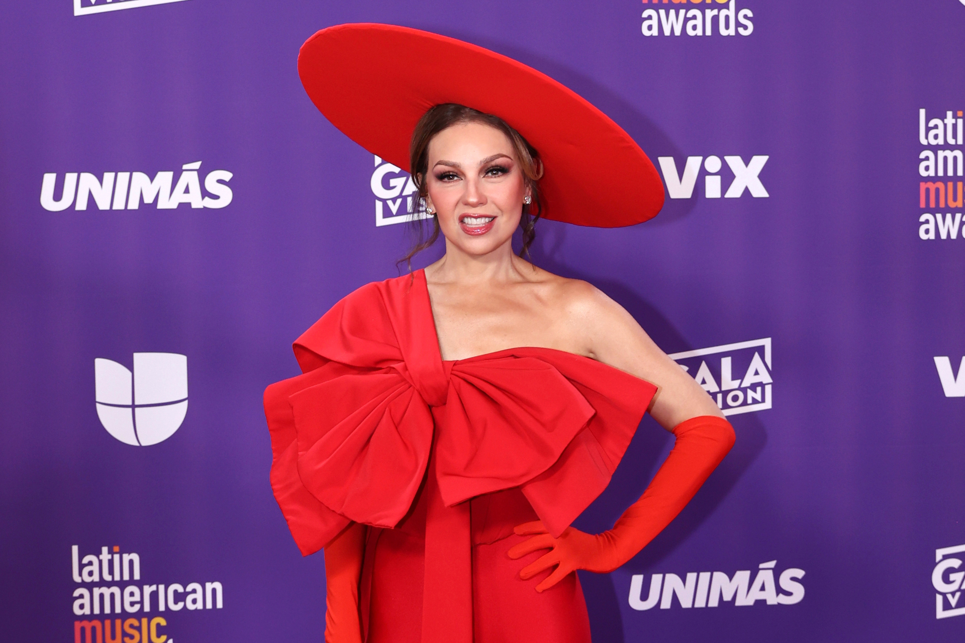 Thalía desfila en los Latin American Music Awards. Noticias en tiempo real
