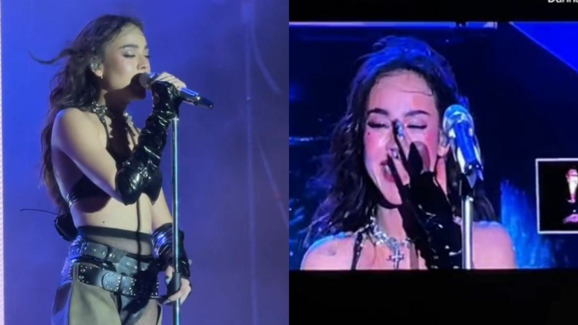 Danna Paola rompe en llanto en pleno concierto en Monterrey ante el grito de fans: '¡no estás sola!'. Noticias en tiempo real